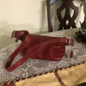 Little Red Coach Shoulder Bag